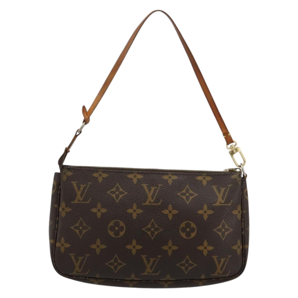LOUIS VUITTON Monogram Pochette Accessoires Pouch M51980 LV Auth 180466