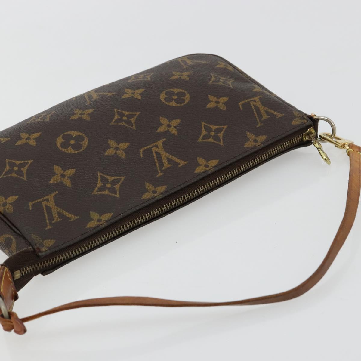 LOUIS VUITTON Monogram Pochette Accessoires Pouch M51980 LV Auth 180466