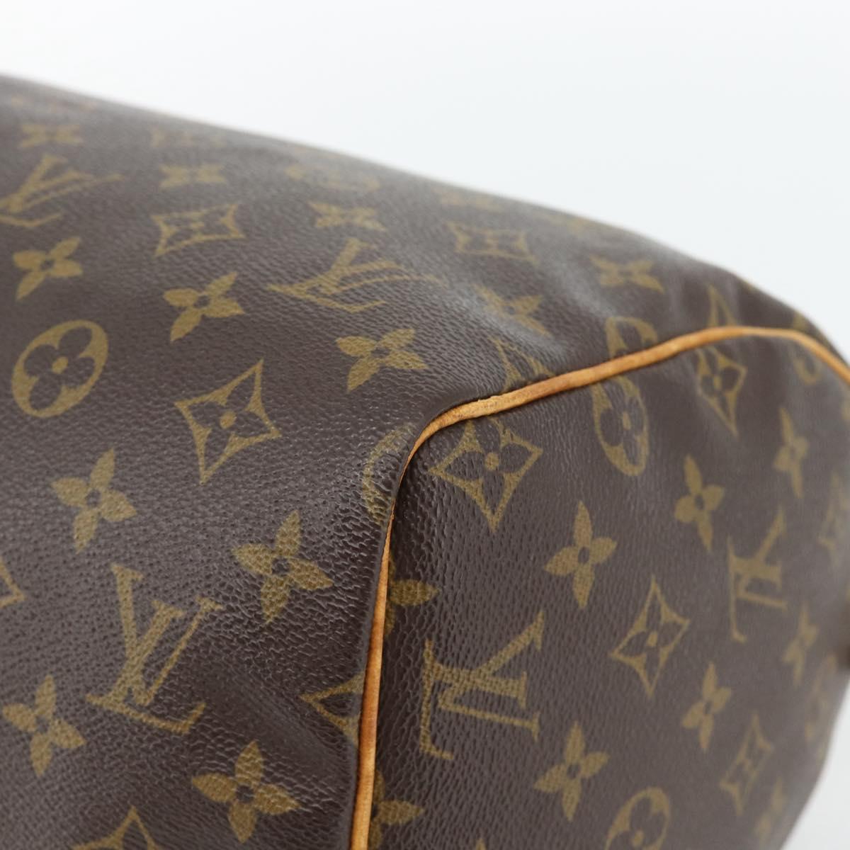 LOUIS VUITTON Monogram Speedy 30 Hand Bag M41526 LV Auth 180468