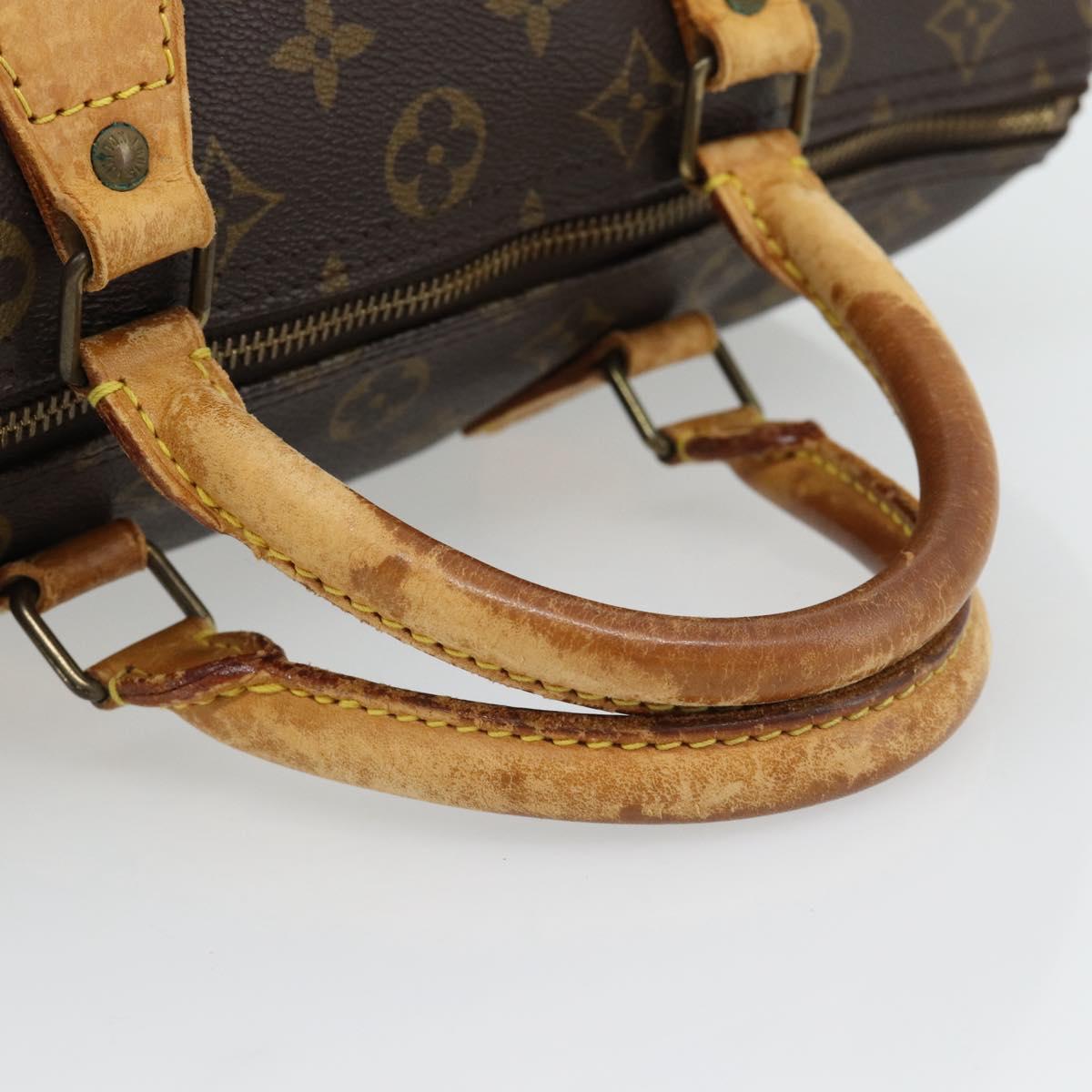 LOUIS VUITTON Monogram Speedy 30 Hand Bag M41526 LV Auth 180468