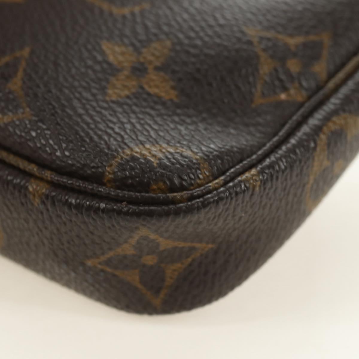 LOUIS VUITTON Monogram Mini Pochette Accessoires Pouch N41667 LV Auth 180474V