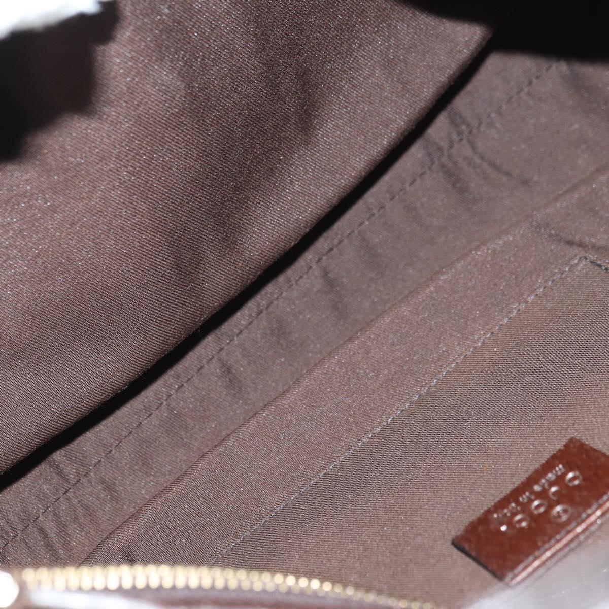 GUCCI GG Canvas Shoulder Bag Beige Gold 130939 Auth 180505SAV
