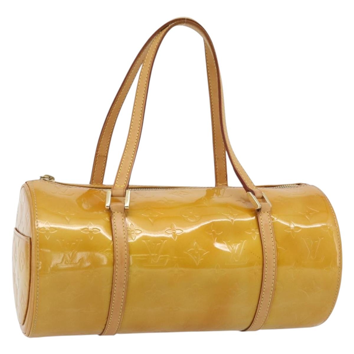 LOUIS VUITTON Monogram Vernis Bedford Hand Bag Beige M91006 LV Auth 180519