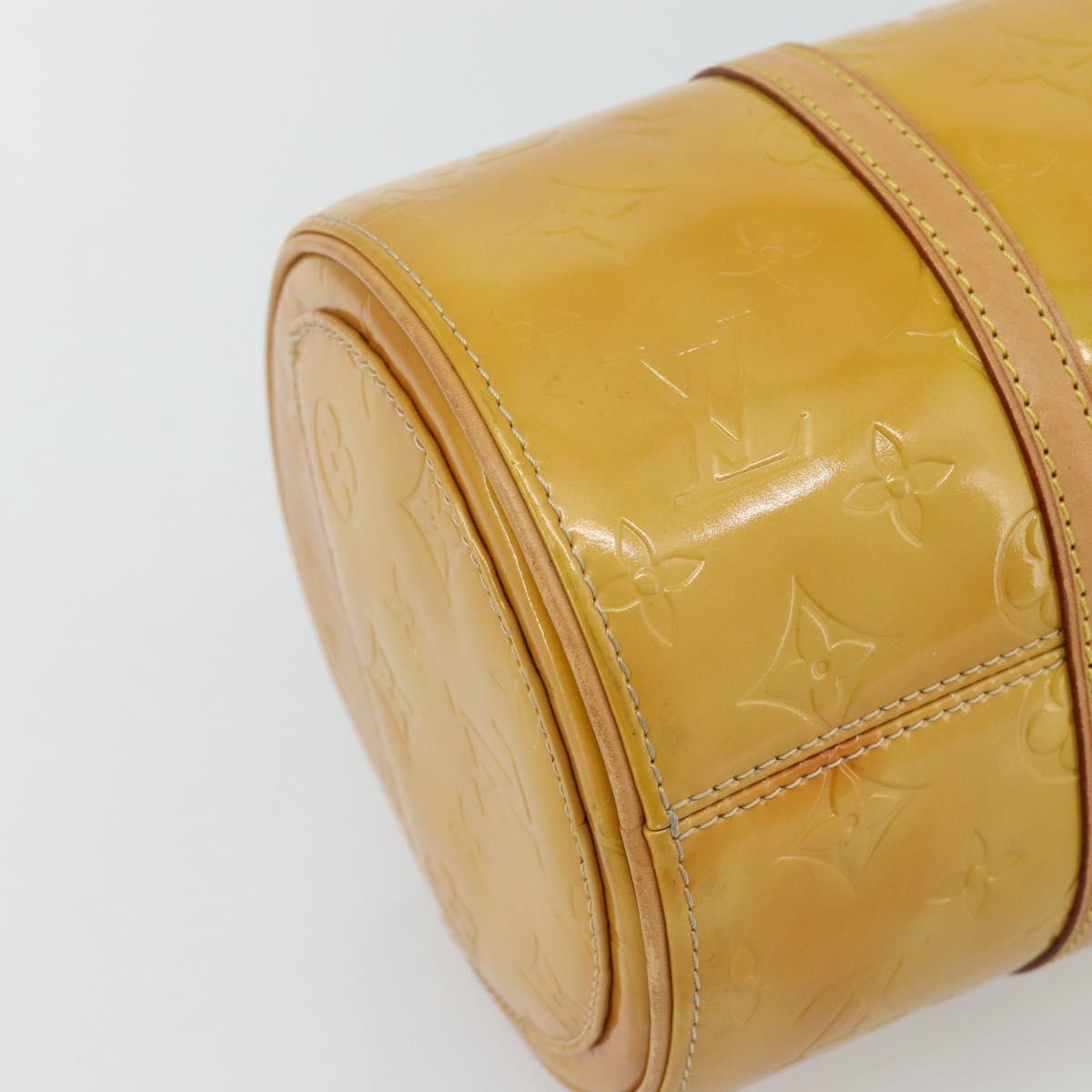 LOUIS VUITTON Monogram Vernis Bedford Hand Bag Beige M91006 LV Auth 180519