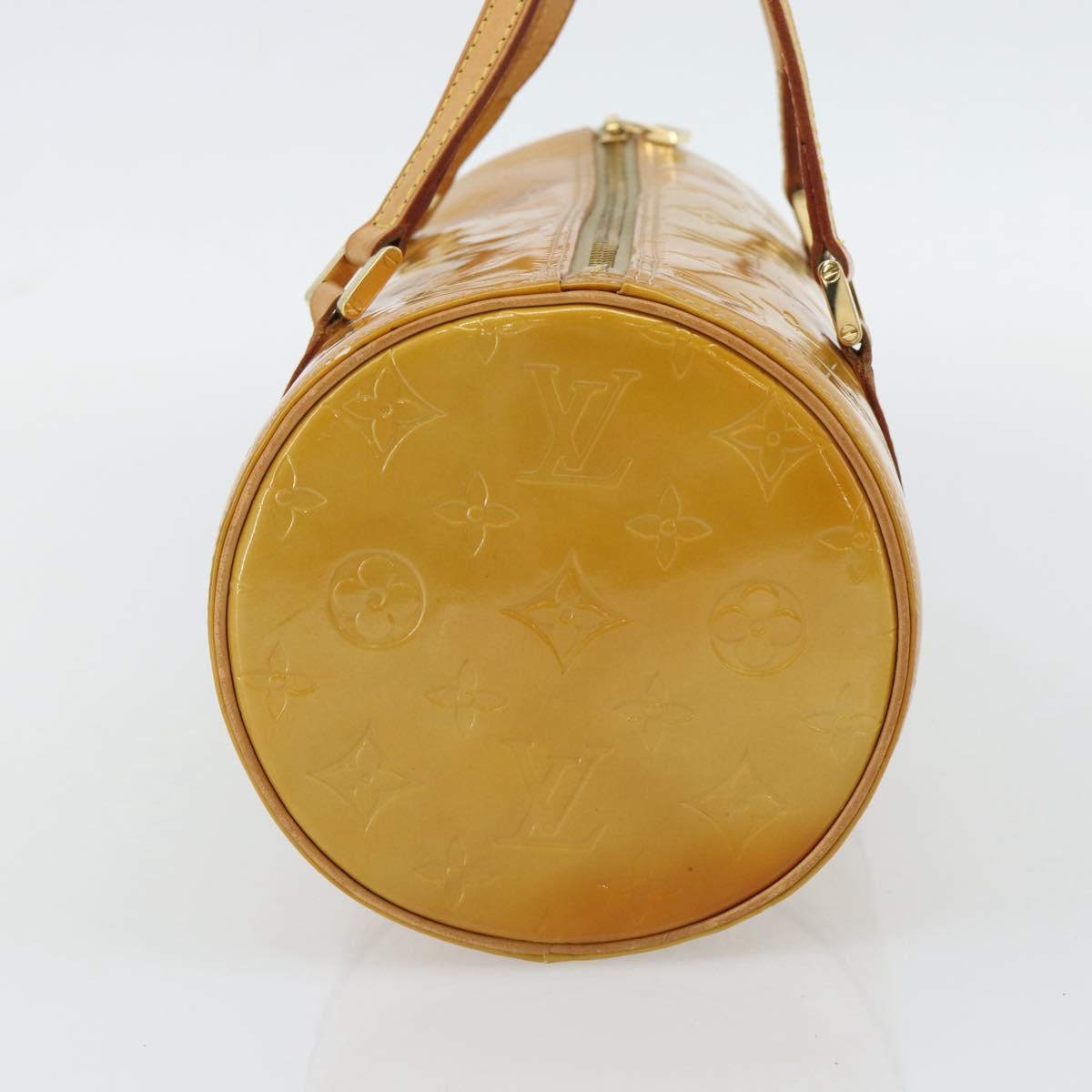 LOUIS VUITTON Monogram Vernis Bedford Hand Bag Beige M91006 LV Auth 180519