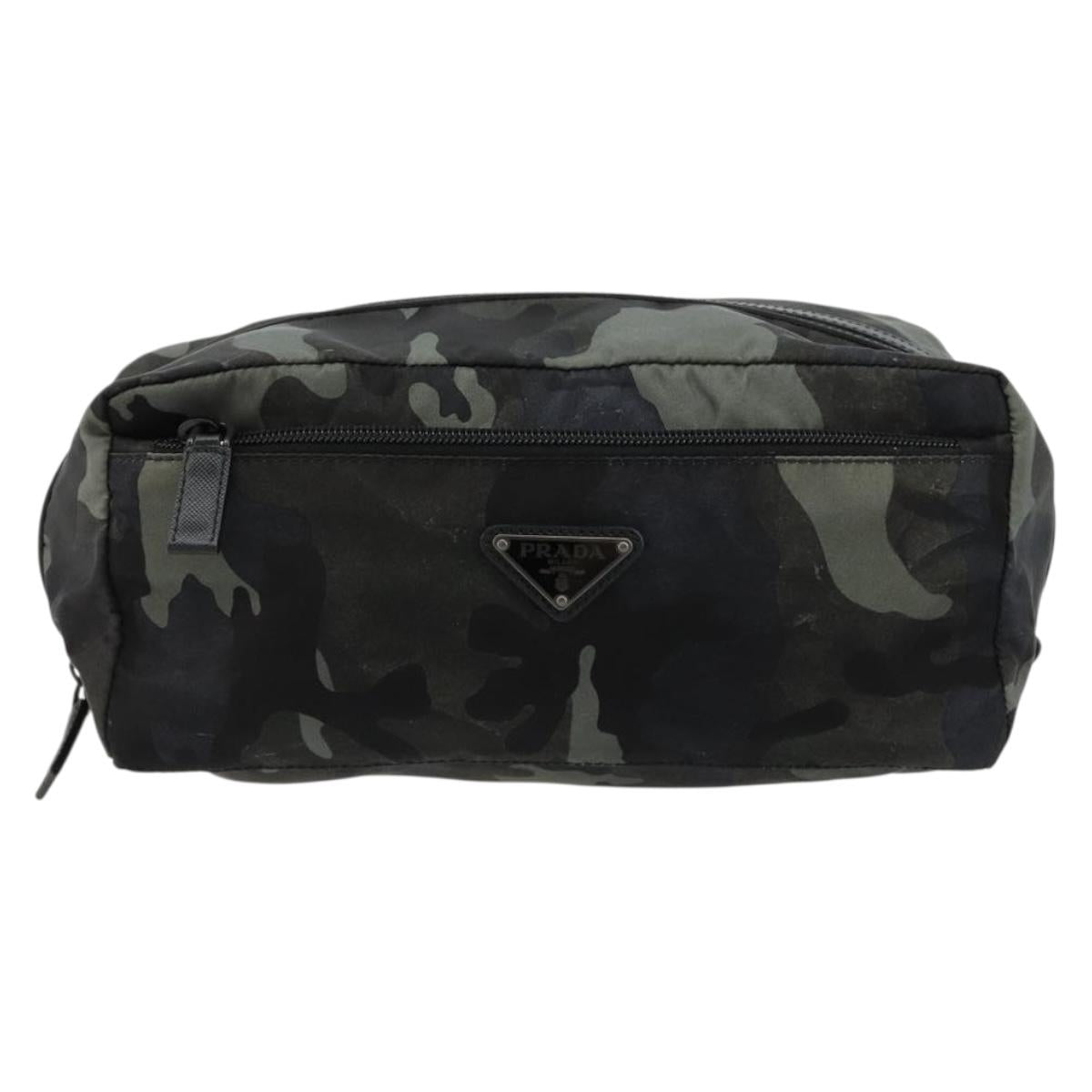 PRADA Pouch Nylon Navy Auth 180528A