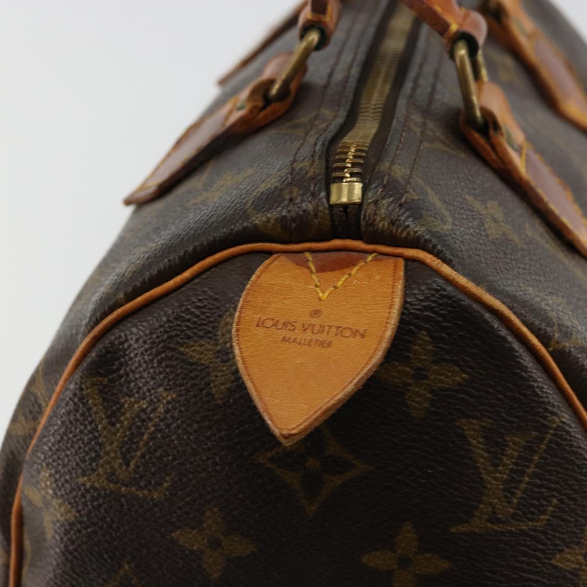 LOUIS VUITTON Monogram Speedy 25 Hand Bag M41528 LV Auth 180577