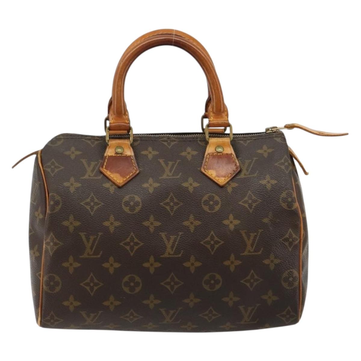 LOUIS VUITTON Monogram Speedy 25 Hand Bag M41528 LV Auth 180577