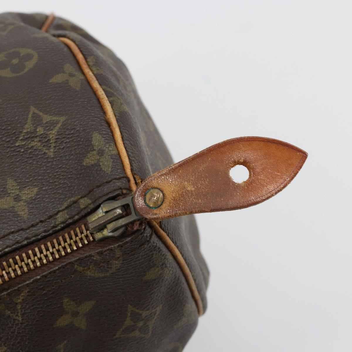LOUIS VUITTON Monogram Speedy 35 Hand Bag M41524 LV Auth 180585