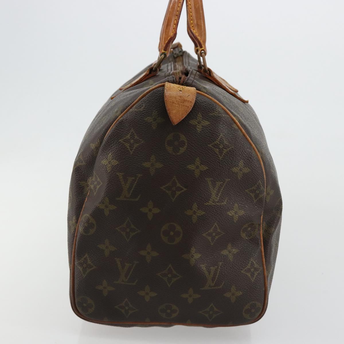 LOUIS VUITTON Monogram Speedy 35 Hand Bag M41524 LV Auth 180585