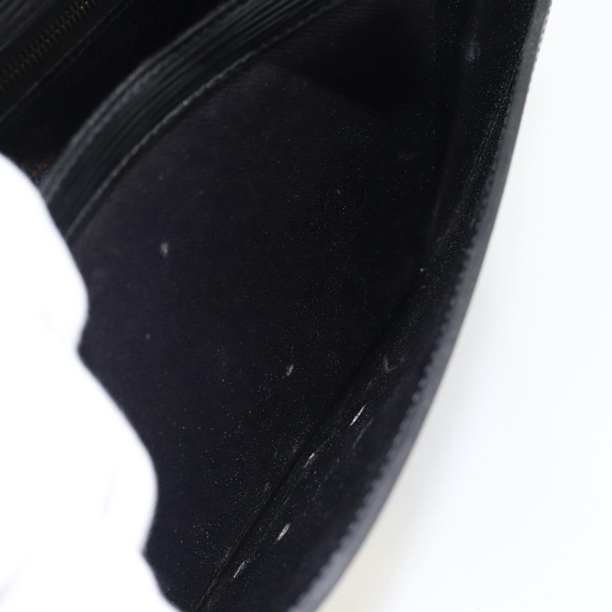 LOUIS VUITTON Epi Serie Dragonne Clutch Bag Black Noir M52612 LV Auth 180593