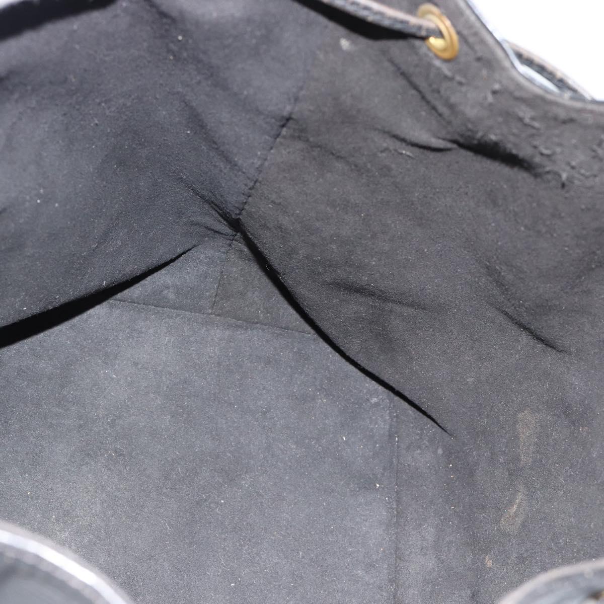 LOUIS VUITTON Epi Petit Noe Shoulder Bag Black M44102 LV Auth 180597