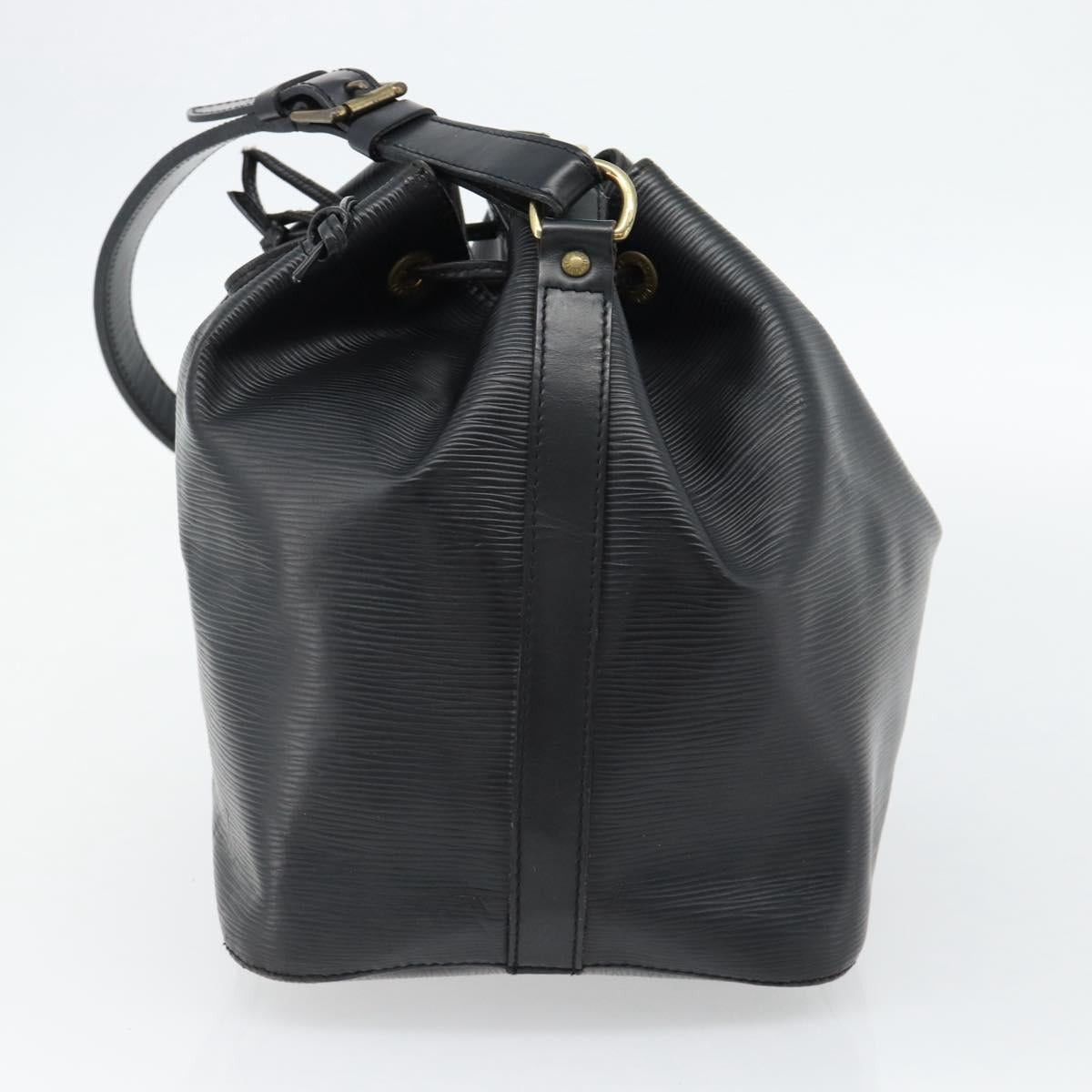 LOUIS VUITTON Epi Petit Noe Shoulder Bag Black M44102 LV Auth 180597