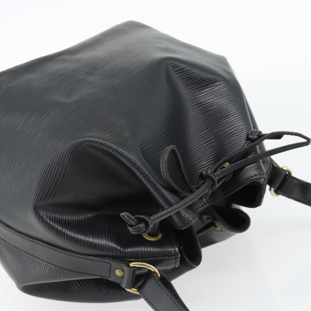 LOUIS VUITTON Epi Petit Noe Shoulder Bag Black M44102 LV Auth 180597