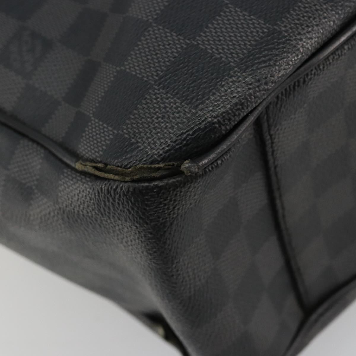 LOUIS VUITTON Damier Graphite Tadao Shoulder Bag 2way N51192 LV Auth 180601