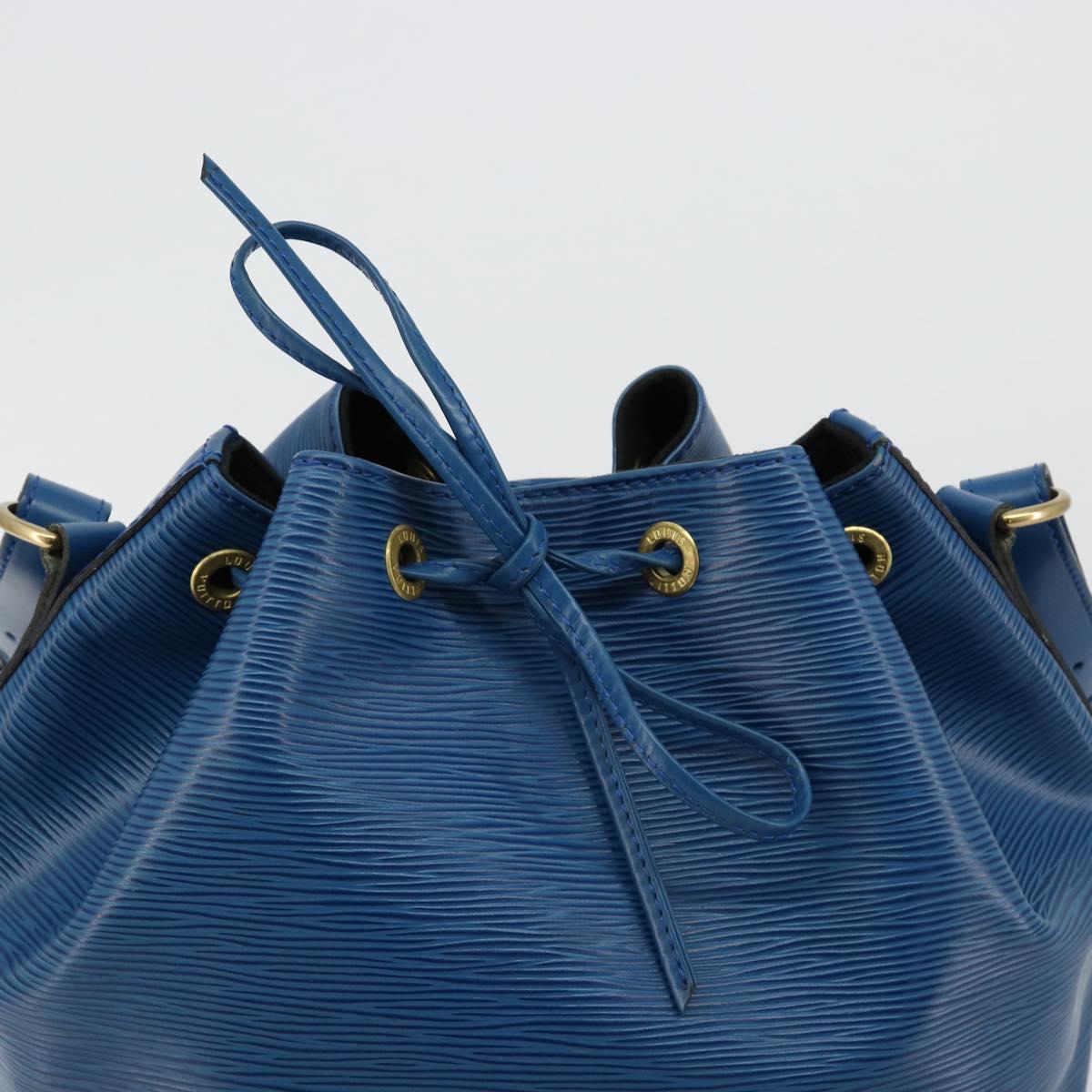 LOUIS VUITTON Epi Petit Noe Shoulder Bag Blue M44105 LV Auth 180613A