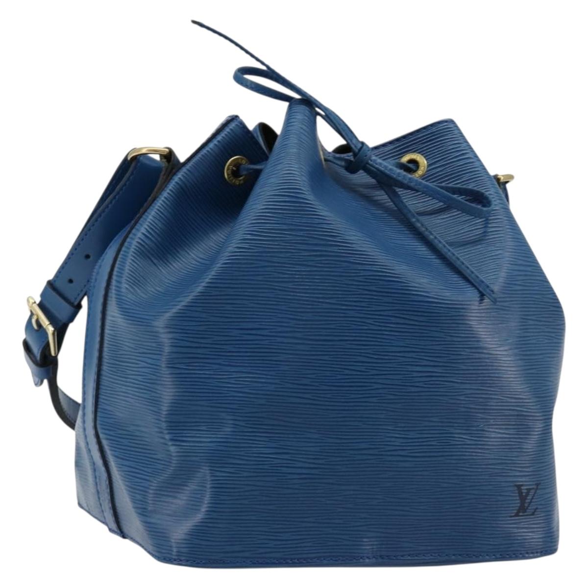 LOUIS VUITTON Epi Petit Noe Shoulder Bag Blue M44105 LV Auth 180613A
