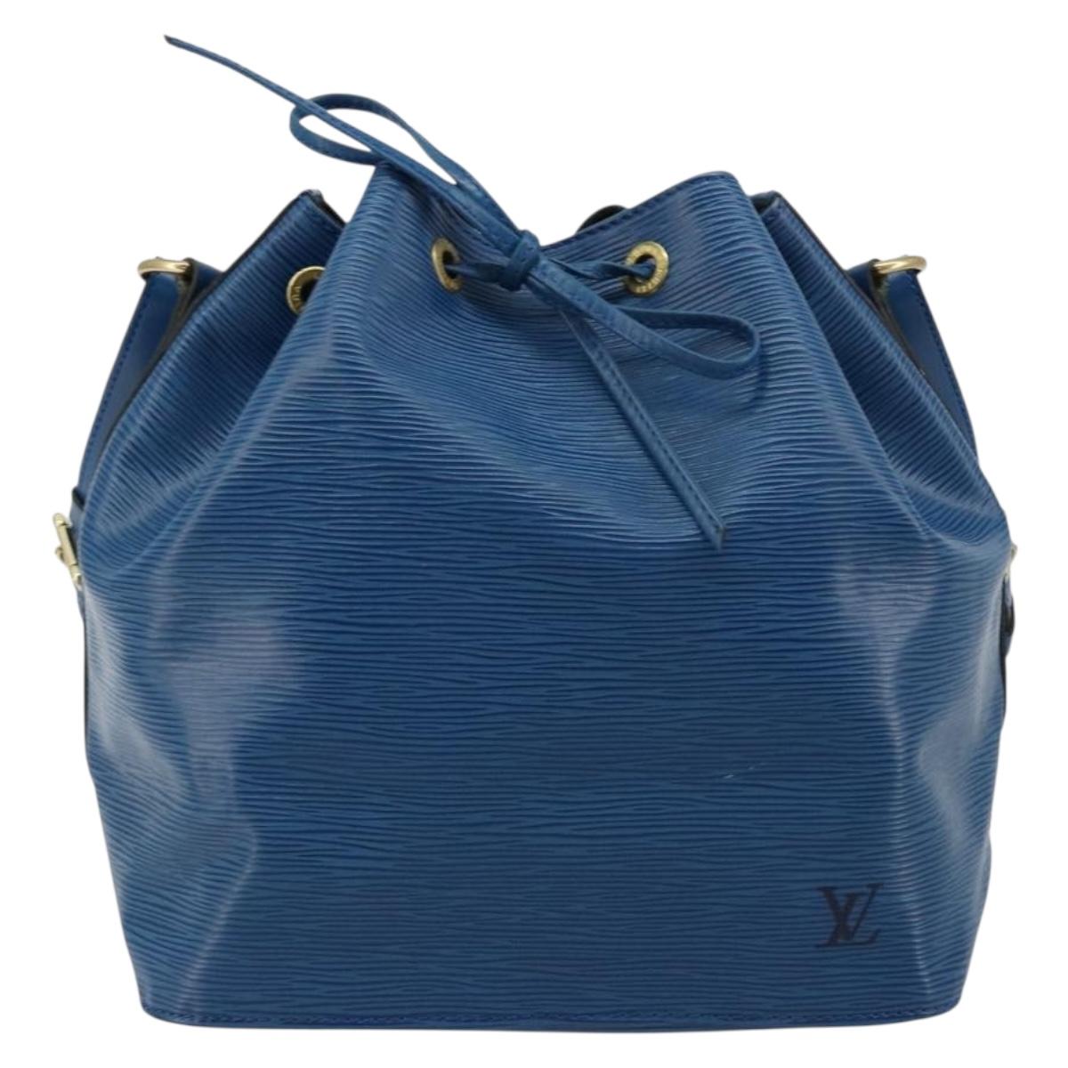 LOUIS VUITTON Epi Petit Noe Shoulder Bag Blue M44105 LV Auth 180613A