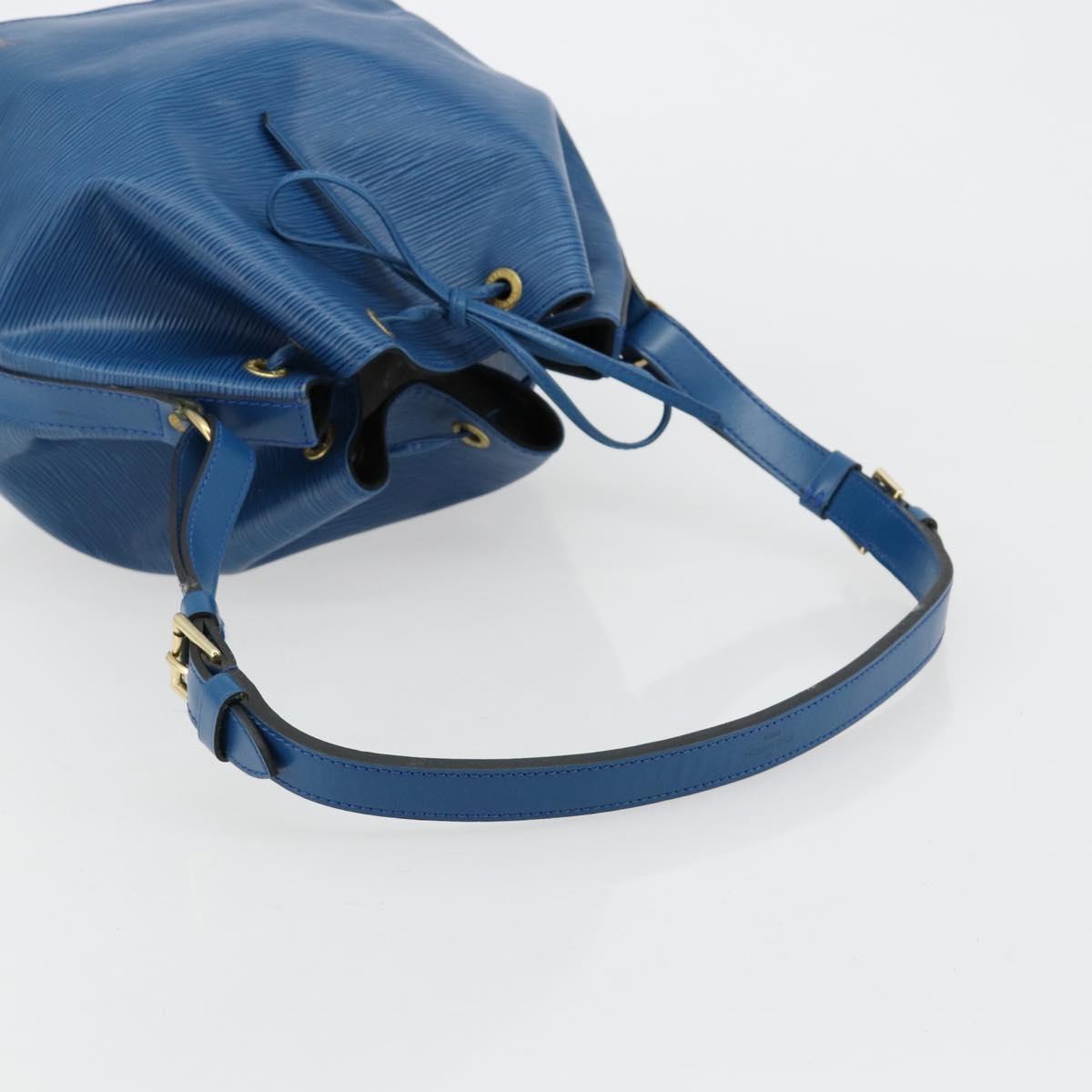 LOUIS VUITTON Epi Petit Noe Shoulder Bag Blue M44105 LV Auth 180613A