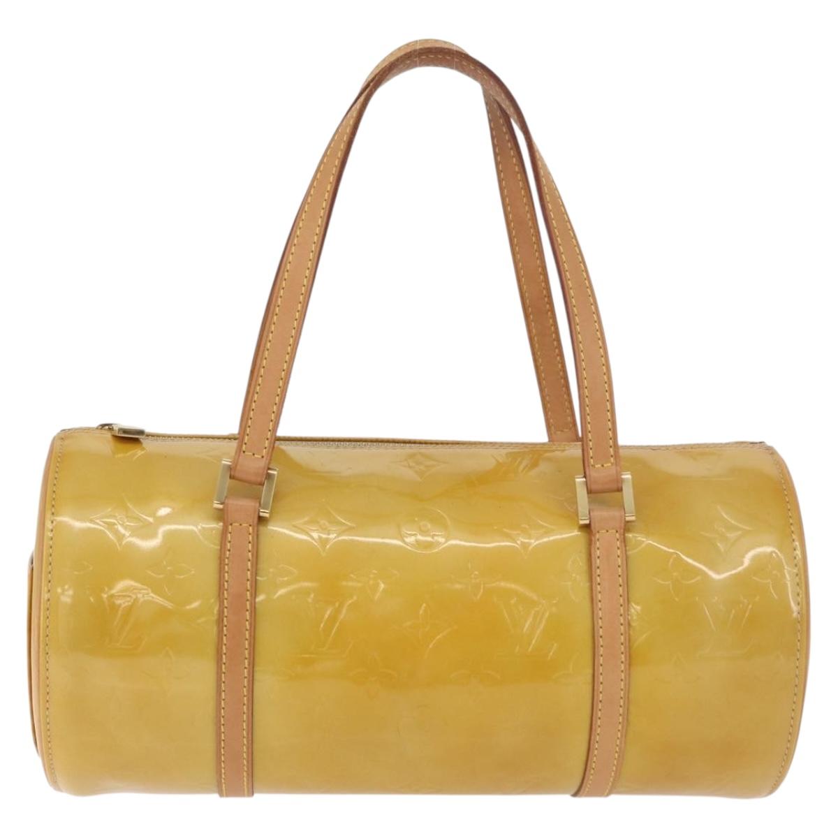 LOUIS VUITTON Monogram Vernis Bedford Hand Bag Beige M91006 LV Auth 180618