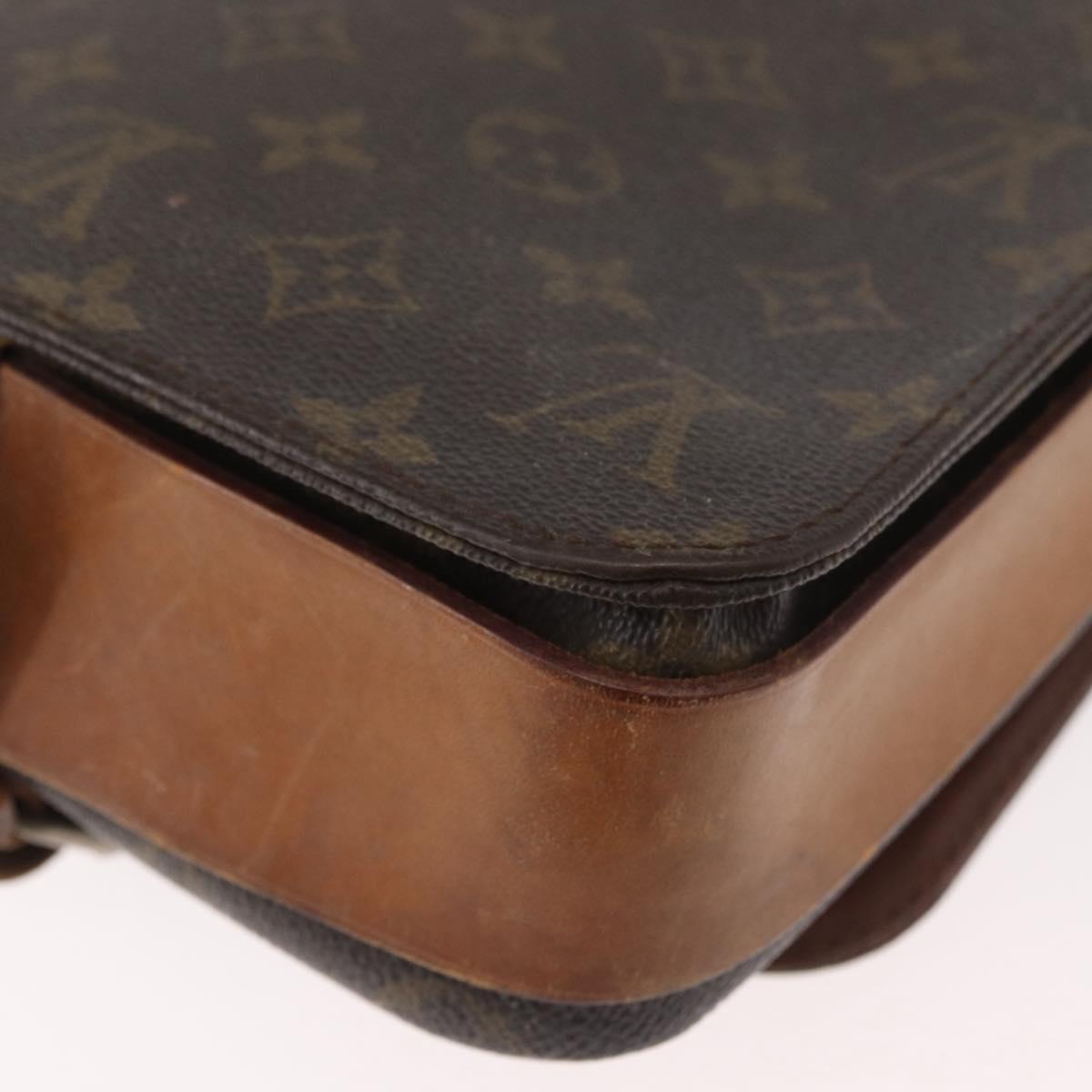 LOUIS VUITTON Monogram Cartouchiere MM Shoulder Bag M51253 LV Auth 180623