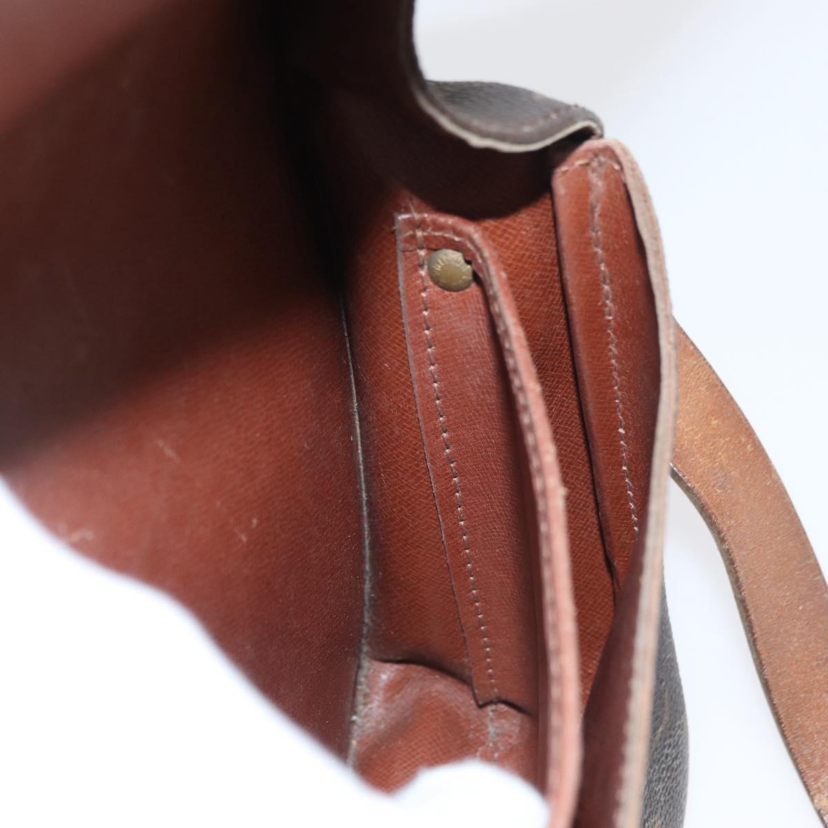 LOUIS VUITTON Monogram Cartouchiere MM Shoulder Bag M51253 LV Auth 180623