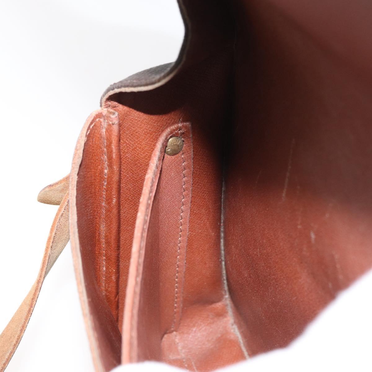 LOUIS VUITTON Monogram Cartouchiere MM Shoulder Bag M51253 LV Auth 180623