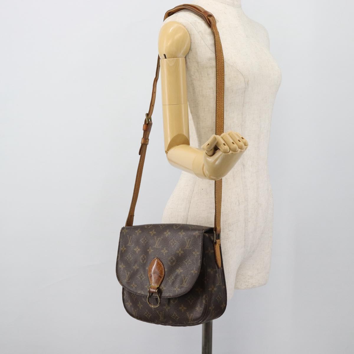 LOUIS VUITTON Monogram Saint Cloud GM Shoulder Bag M51242 LV Auth 180625