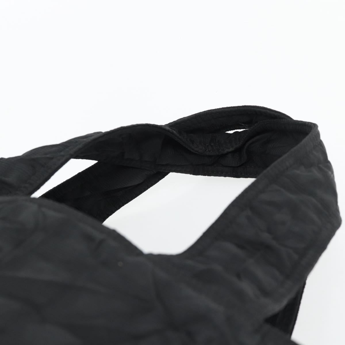 CHANEL New Travel Line Tote Bag Nylon Black Silver CC Auth 180630A
