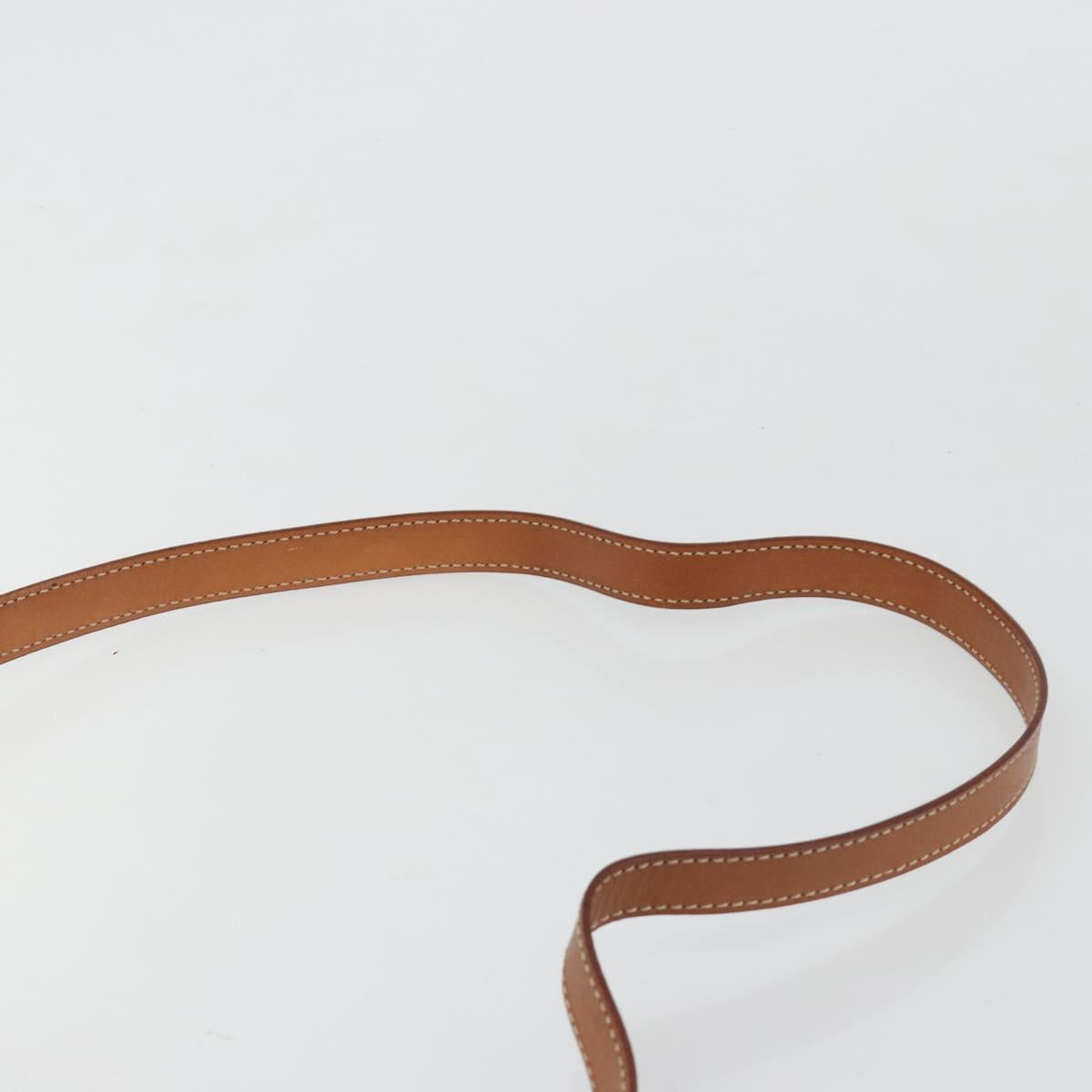 CELINE Macadam Canvas Hand Bag PVC Leather 2way Brown Gold Auth 180638A