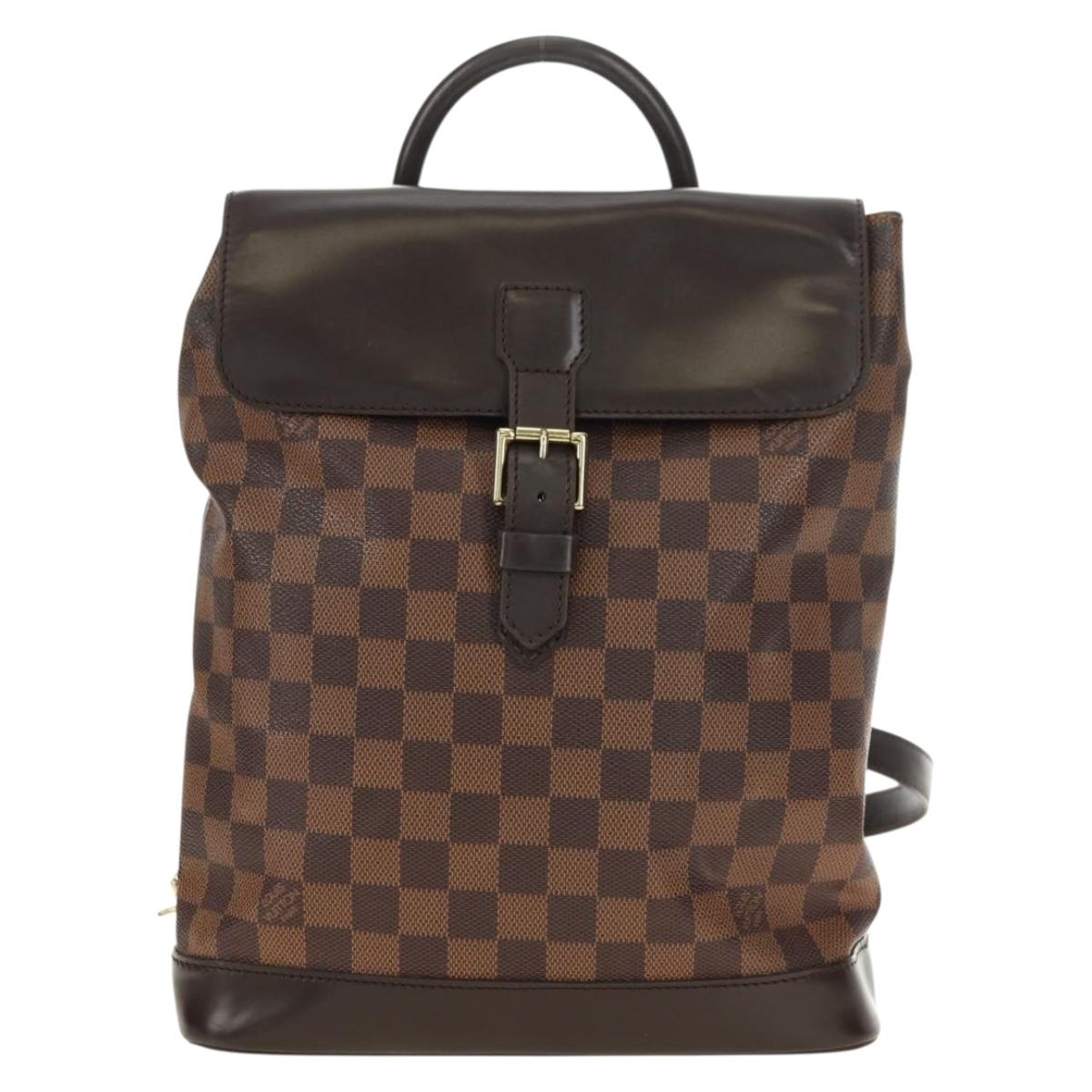 LOUIS VUITTON Damier Ebene Soho Backpack N51132 LV Auth 180650SAV
