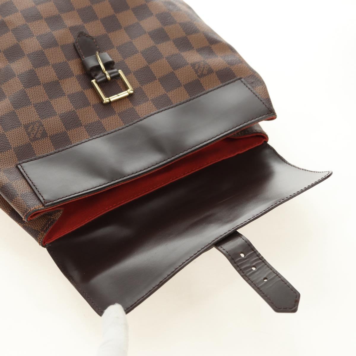 LOUIS VUITTON Damier Ebene Soho Backpack N51132 LV Auth 180650SAV