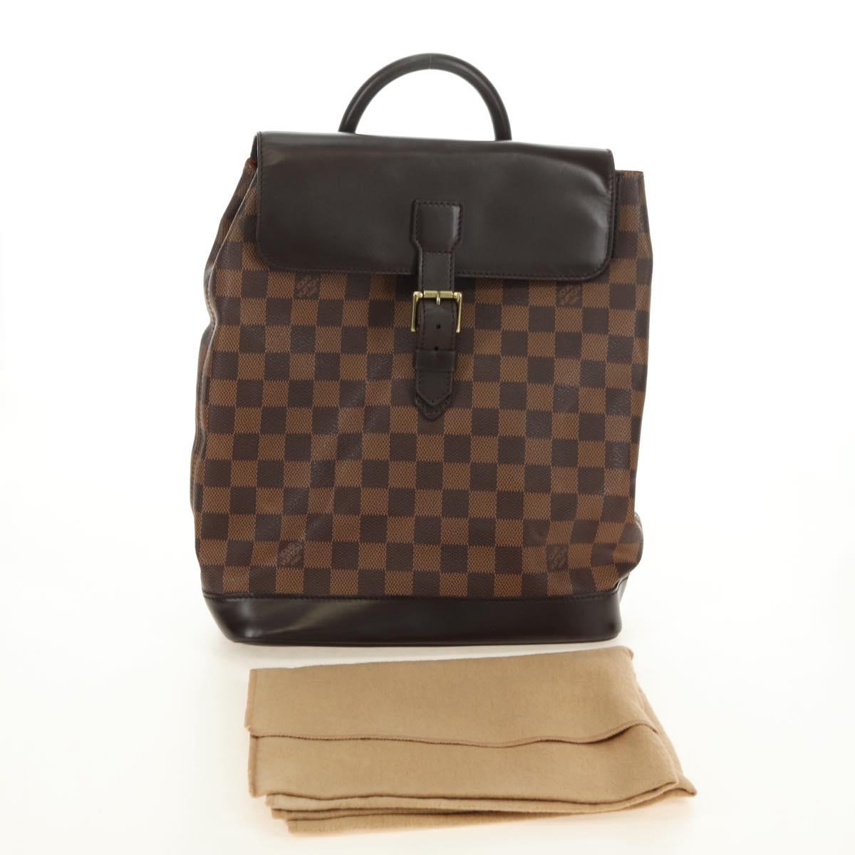 LOUIS VUITTON Damier Ebene Soho Backpack N51132 LV Auth 180650SAV