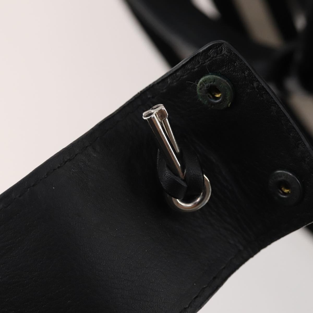 BALLY Boston Bag Leather 2way Black Auth 180652A