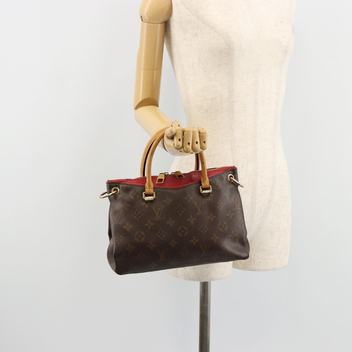 LOUIS VUITTON Monogram Palas BB Hand Bag 2way Slys M41241 LV Auth 180676