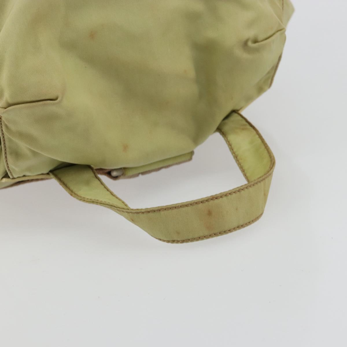 PRADA Backpack Nylon Green Silver Auth 180684