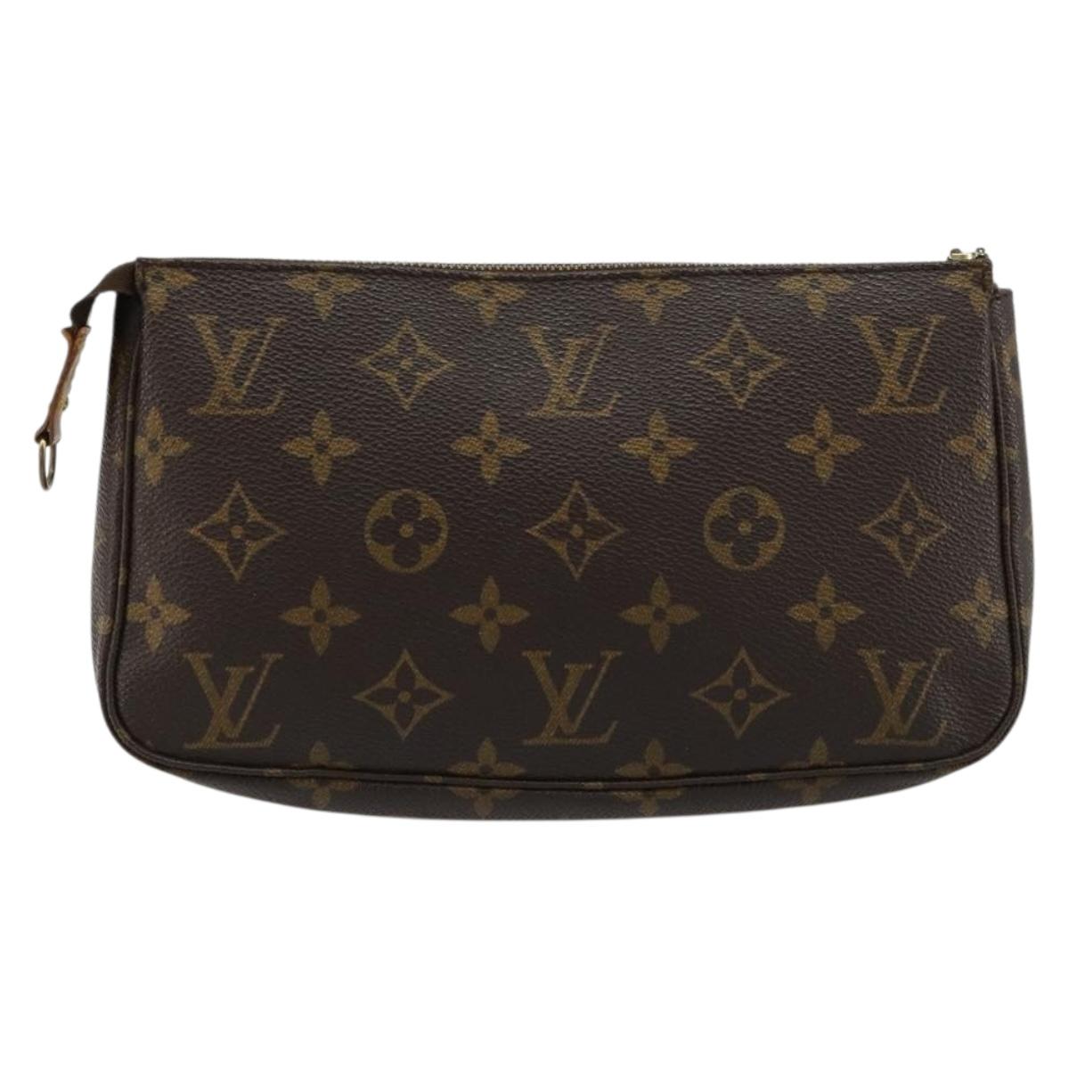 LOUIS VUITTON Monogram Pochette Accessoires Pouch M51980 LV Auth 180703