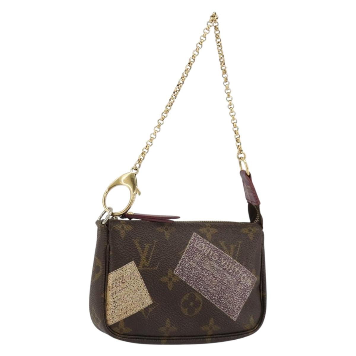 LOUIS VUITTON Monogram Trunk Mini Pochette Accessoires Pouch M63798 Auth 180704