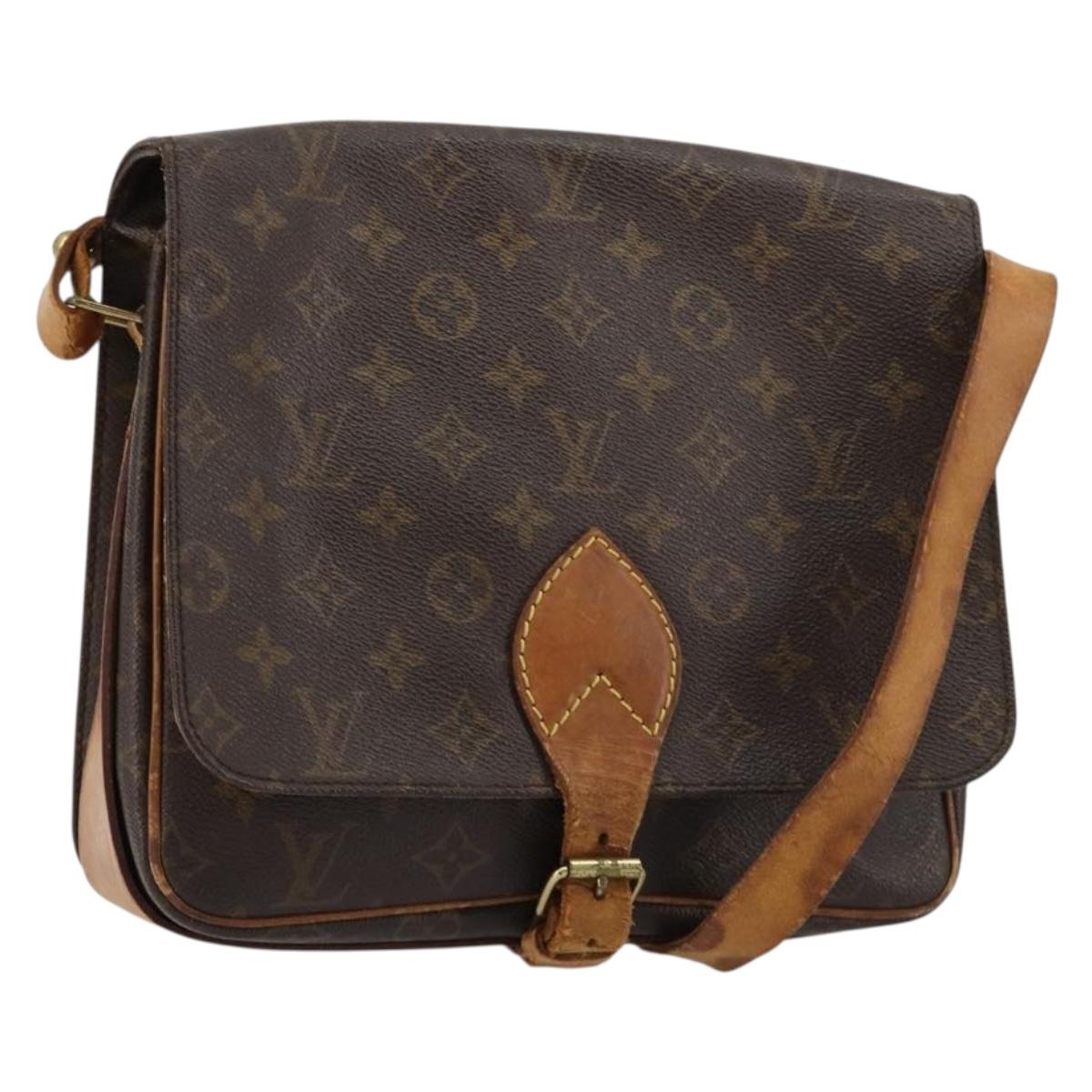 LOUIS VUITTON Monogram Cartouchiere GM Shoulder Bag M51252 LV Auth 180709