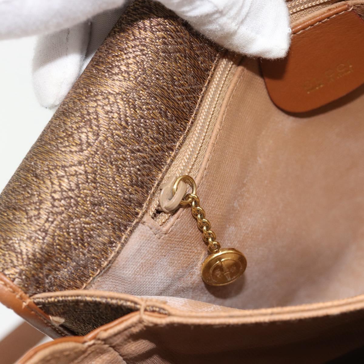 GUCCI Shoulder Bag Canvas Beige Gold 001 46 0712 Auth 180722