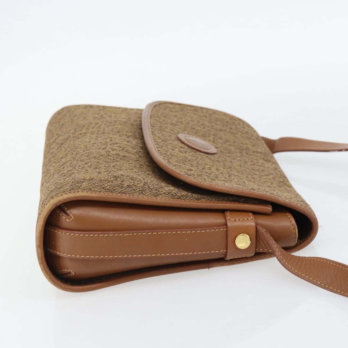 GUCCI Shoulder Bag Canvas Beige Gold 001 46 0712 Auth 180722