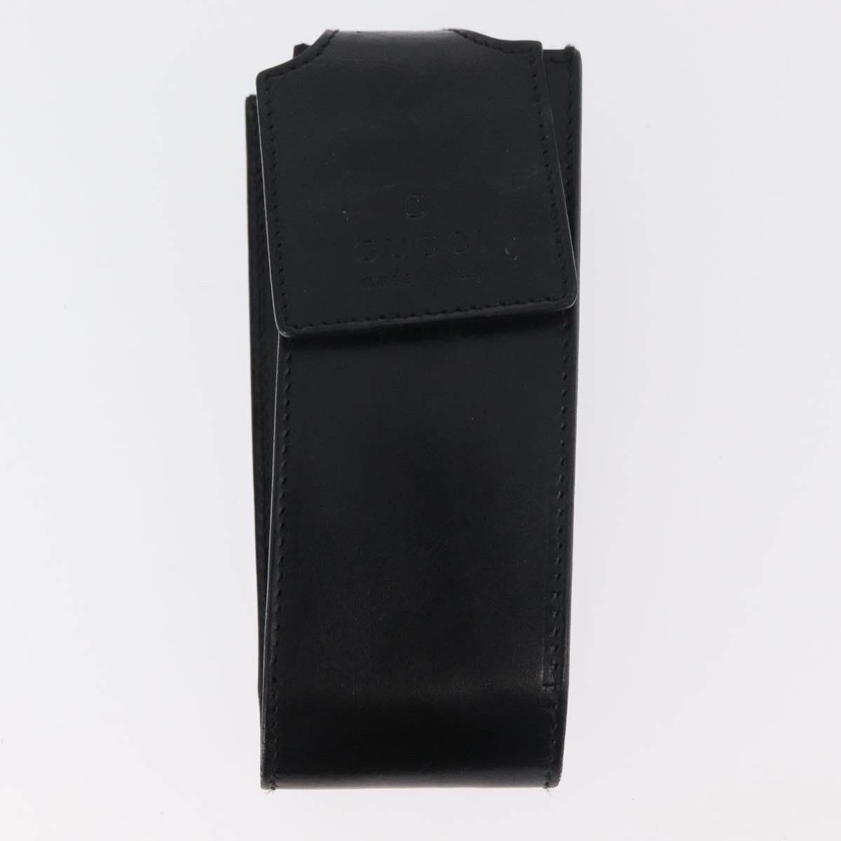 GUCCI GG Canvas Shoulder Bag Black Silver 018 1619 Auth 180727