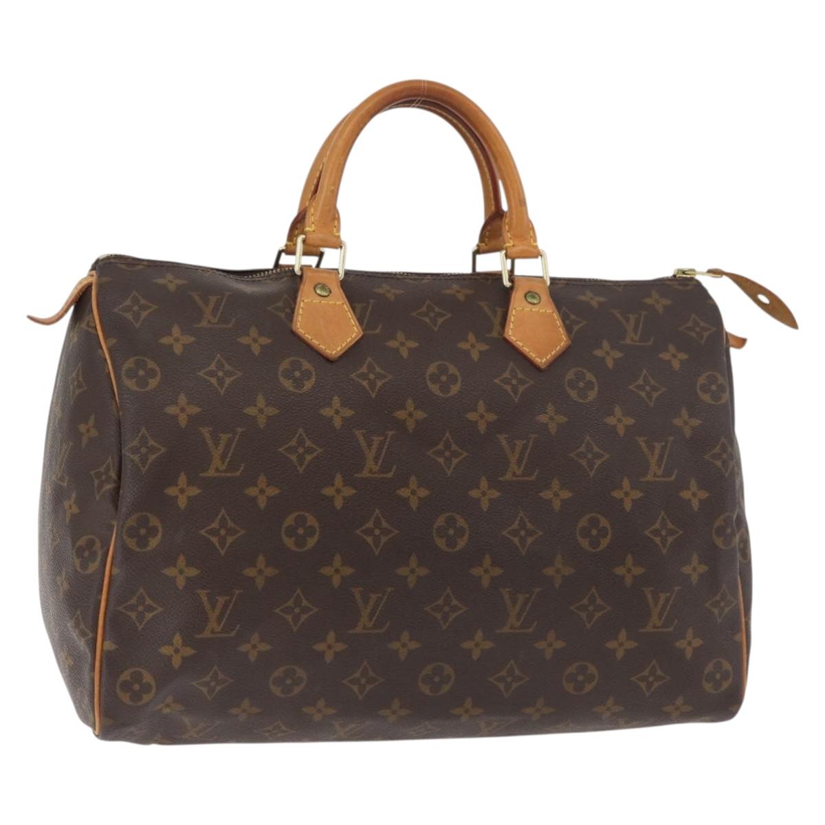 LOUIS VUITTON Monogram Speedy 35 Hand Bag M41524 LV Auth 180734A