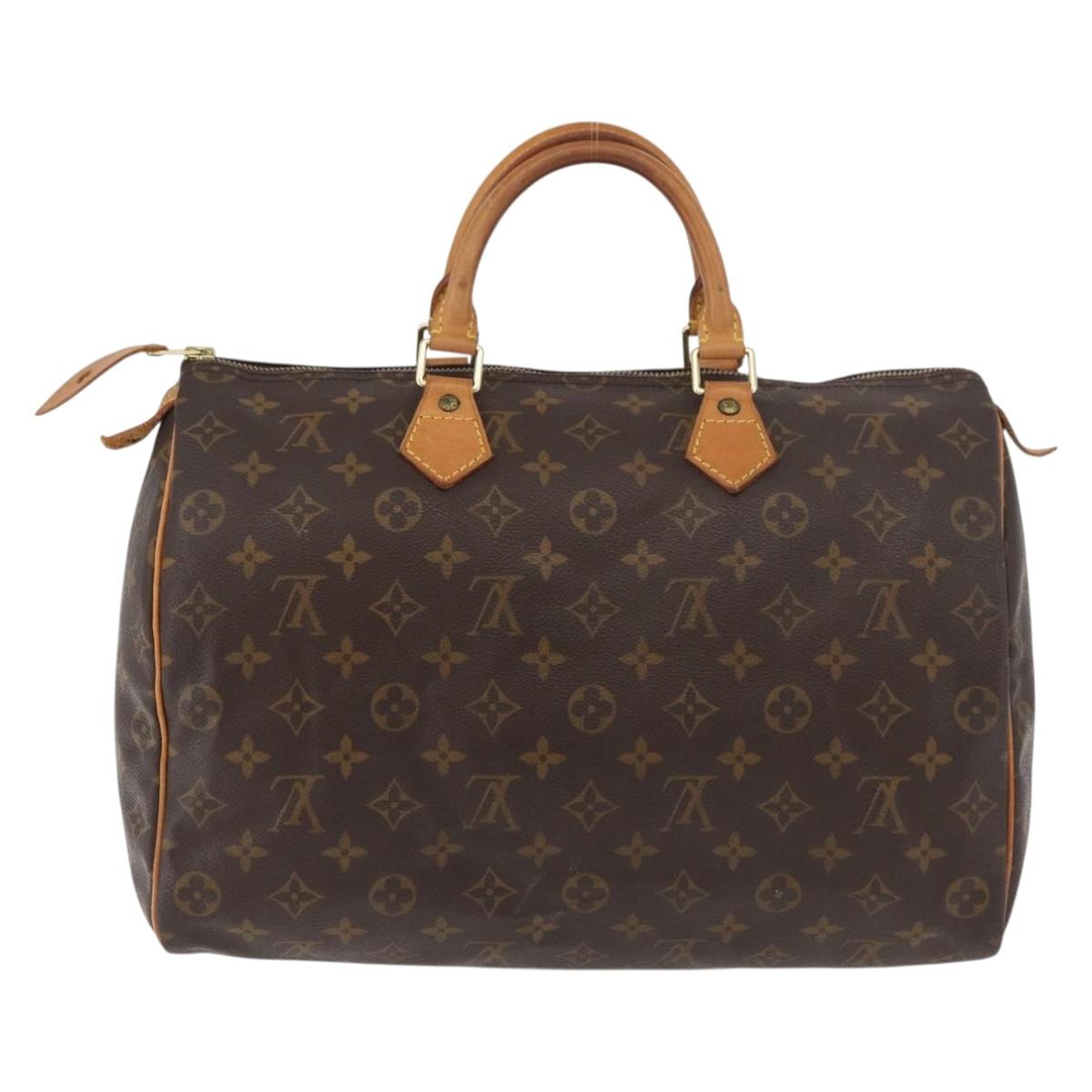 LOUIS VUITTON Monogram Speedy 35 Hand Bag M41524 LV Auth 180734A