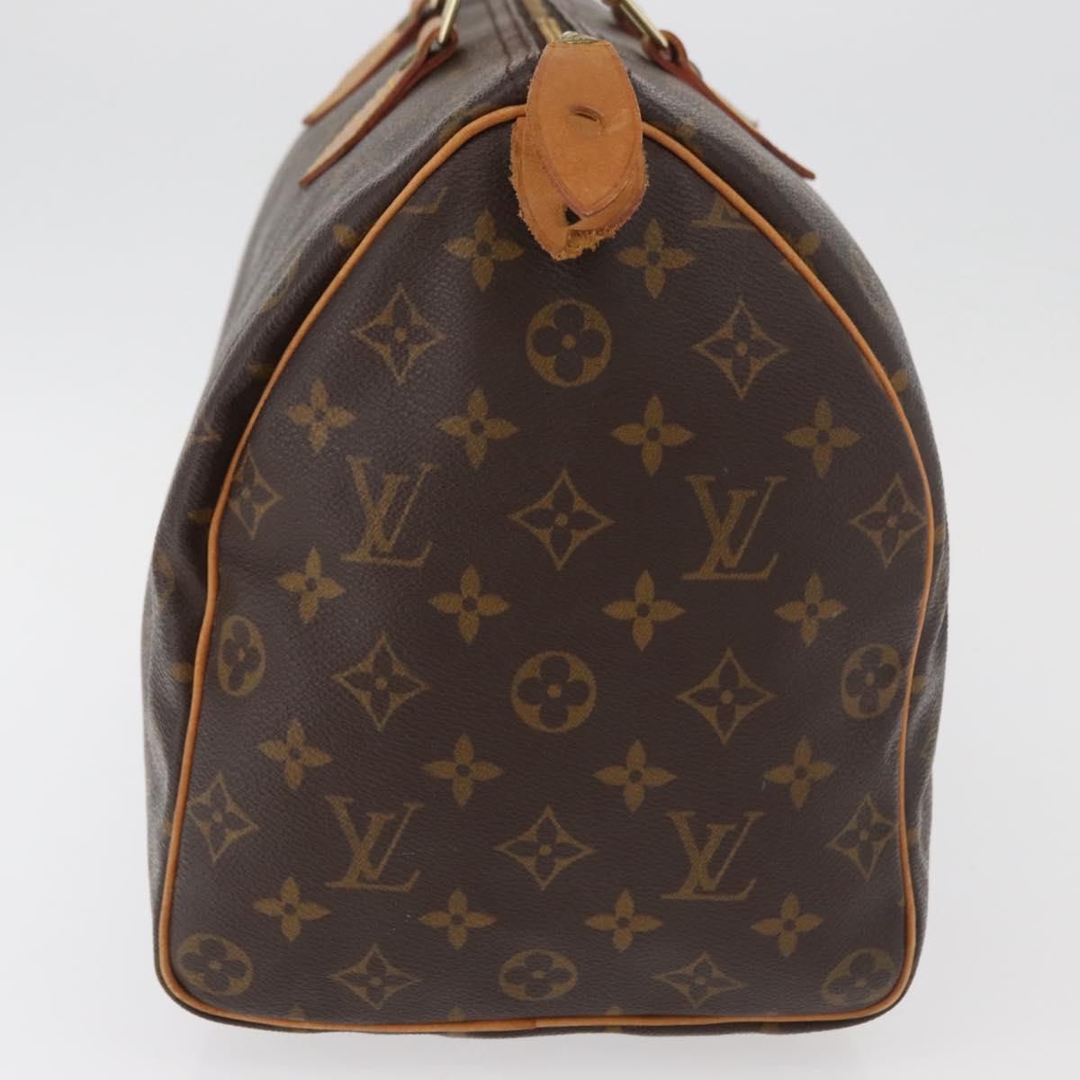 LOUIS VUITTON Monogram Speedy 35 Hand Bag M41524 LV Auth 180734A