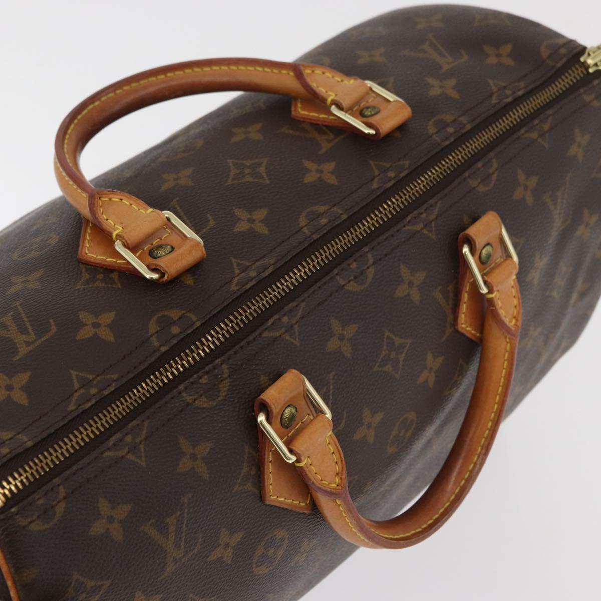 LOUIS VUITTON Monogram Speedy 35 Hand Bag M41524 LV Auth 180734A