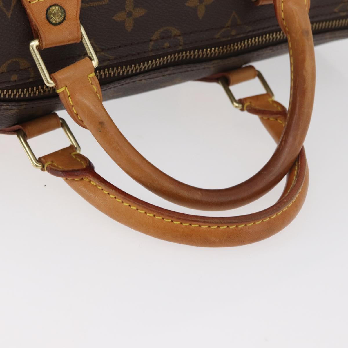 LOUIS VUITTON Monogram Speedy 35 Hand Bag M41524 LV Auth 180734A