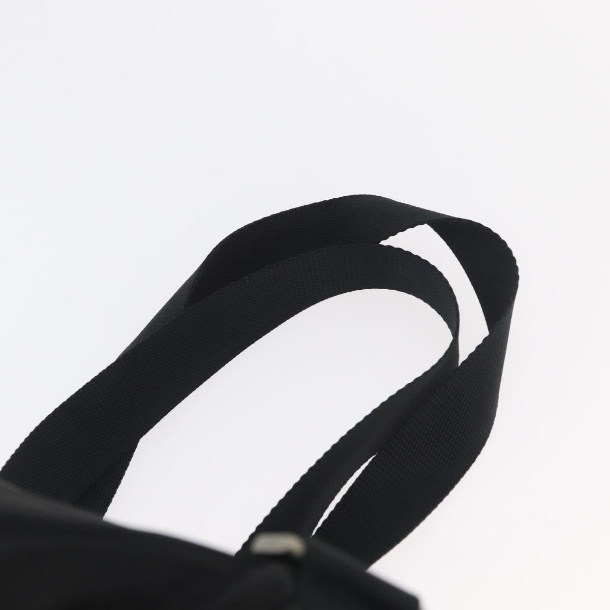 PRADA Backpack Nylon Black Silver Auth 180736A