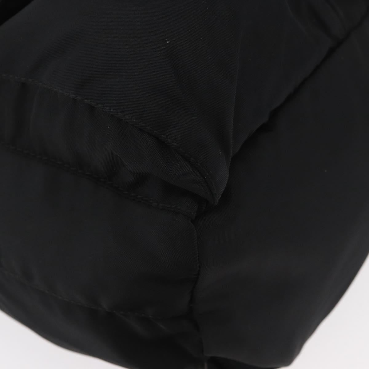 PRADA Backpack Nylon Black Silver Auth 180736A