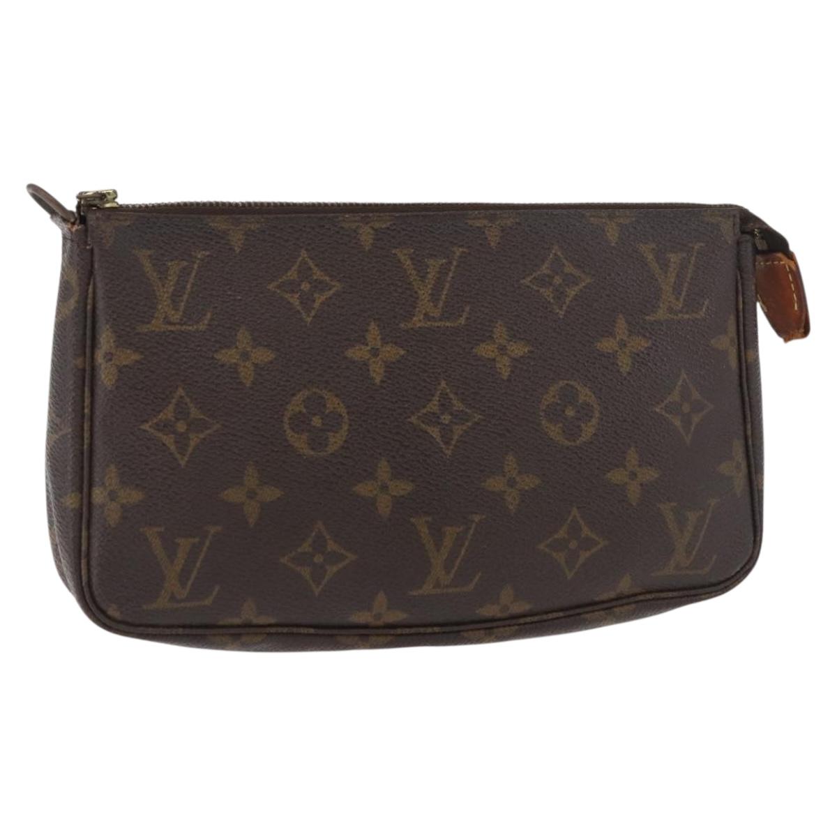 LOUIS VUITTON Monogram Pochette Accessoires Pouch M51980 LV Auth 180741
